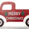 Merry Christmas Truck Wooden Advent Calendar - 9"